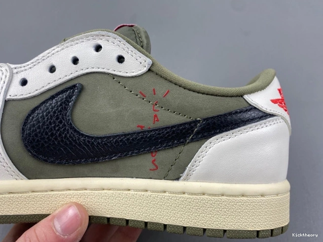 Kicktheory JORDAN TRAVIS DM7866-200 X OLIVE SCOTT AIR 1 OG MEDIUM LOW 0629